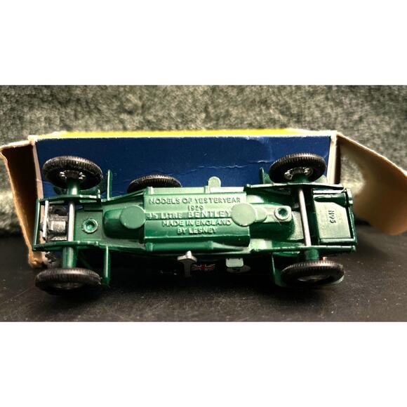 HTF RARE 1929 New Model Y-5 4.5 Liter Blower Bentley Matchbox Car In Box - Picture 6 of 14